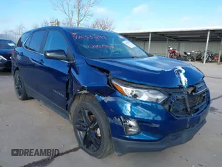 2021 Chevrolet Equinox LT with VIN 3GNAXKEV7ML366165, listed as a IAAI auction lot 41653297 with 66,671 mi miles. Bid and sale history available at carsss.com. Image 1.