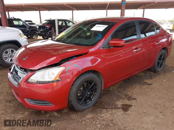 2015 Nissan Sentra SR with VIN 3N1AB7APXFL636510, listed as a IAAI auction lot 41884344 with 149,609 mi miles and . Bid and sale history available at DreamBid. Image 2.