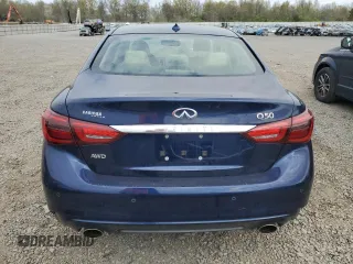 2022 Infiniti Q50 Luxe with VIN JN1EV7BR8NM340026, listed as a Copart auction lot 54059805 with 37,977 mi miles and Salvage title. Bid and sale history available at DreamBid. Image 6.