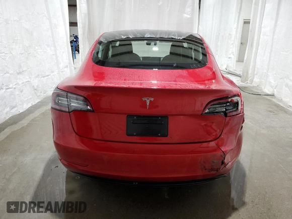 2022 Tesla Model 3 with VIN 5YJ3E1EA7NF372515, listed as a Copart auction lot 52853925 with 56,679 mi miles and Clean Title. Bid and sale history available at carsss.com. Image 6.
