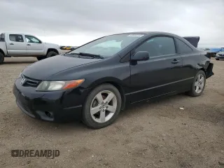 2008 Honda Civic Cpe EX with VIN 2HGFG12868H540377, listed as a Copart auction lot 43833315 with 134,870 mi miles and Salvage Title. Bid and sale history available at carsss.com. Image 1.