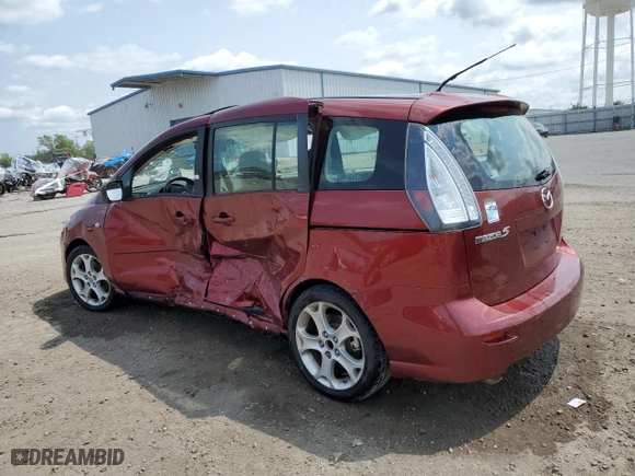 2008 Mazda Mazda5 Touring with VIN JM1CR29L380303216, listed as a Copart auction lot 65026654 with 130,907 mi miles and Salvage Title. Bid and sale history available at carsss.com. Image 2.