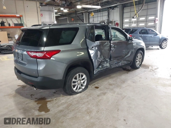 2021 Chevrolet Traverse LT Cloth with VIN 1GNERGKW3MJ198506, listed as a IAAI auction lot 42117506 with 56,659 mi miles and . Bid and sale history available at DreamBid. Image 4.