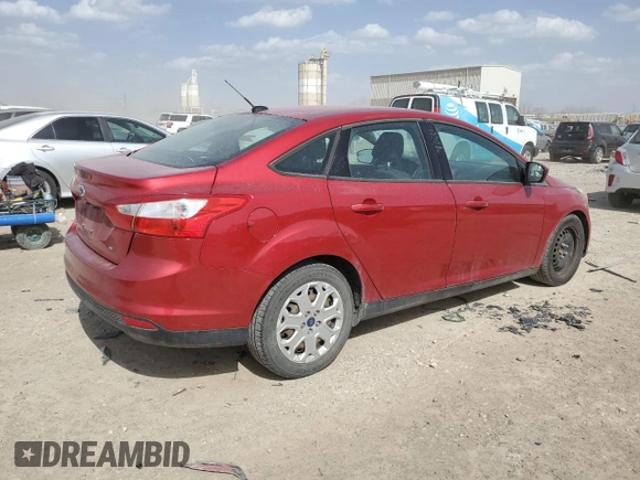 2012 Ford Focus SE with VIN 1FAHP3F25CL347602, listed as a Copart auction lot 49047465 with 153,901 mi miles and Salvage Title. Bid and sale history available at carsss.com. Image 3.