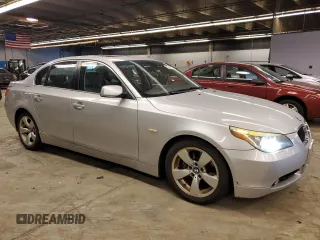2007 BMW 5 Series 530i with VIN WBANE73597CM50002, listed as a Copart auction lot 83664944 with 205,201 mi miles and Clean Title. Bid and sale history available at DreamBid. Image 4.