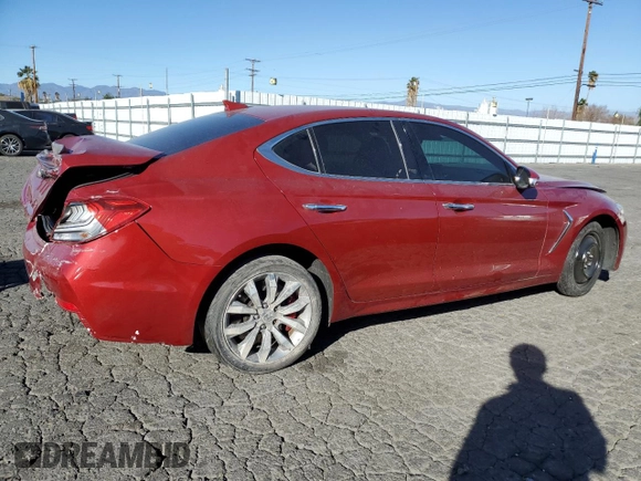 2019 Genesis G70 3.3T Advanced with VIN KMTG54LE2KU027924, listed as a Copart auction lot 42435405 with 47,200 mi miles and Salvage Title. Bid and sale history available at carsss.com. Image 3.
