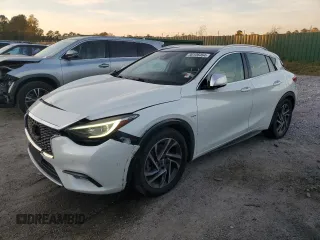 2018 Infiniti QX30 Premium with VIN SJKCH5CP1JA045047, listed as a Copart auction lot 80106464 with 78,982 mi miles and Salvage title. Bid and sale history available at DreamBid. Image 1.