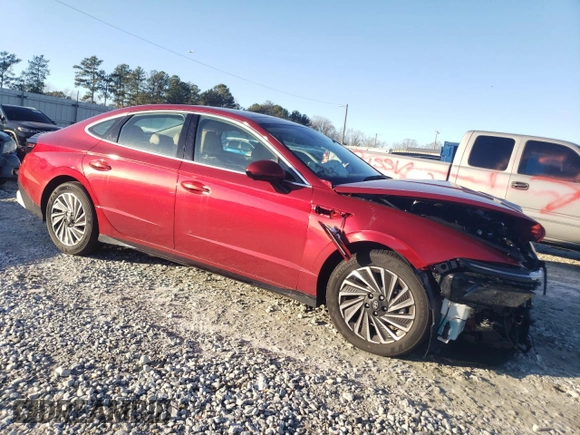 2024 Hyundai Sonata Hybrid Limited with VIN KMHL54JJ6RA099536, listed as a Copart auction lot 87044674 with 0 mi miles and Salvage Title. Bid and sale history available at carsss.com. Image 4.