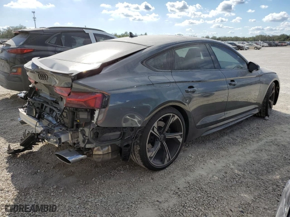 2024 Audi RS 5 Sportback with VIN WUAAWCF58RA902364, listed as a Copart auction lot 85531744 with 2,901 mi miles and Salvage Title. Bid and sale history available at carsss.com. Image 3.