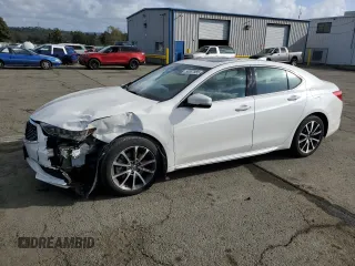 2018 Acura TLX w/Technology Pkg with VIN 19UUB2F50JA005898, listed as a Copart auction lot 50837985 with 41,494 mi miles and Salvage Title. Bid and sale history available at carsss.com. Image 1.