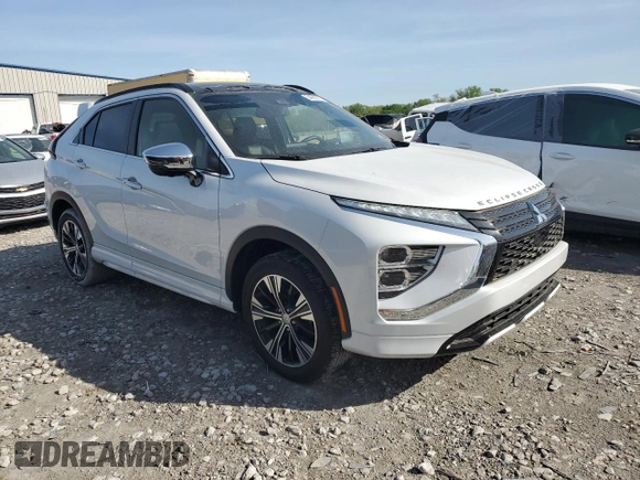 2022 Mitsubishi Eclipse Cross SE with VIN JA4ATWAAXNZ048785, listed as a Copart auction lot 54088075 with 25,128 mi miles and Salvage title. Bid and sale history available at DreamBid. Image 4.