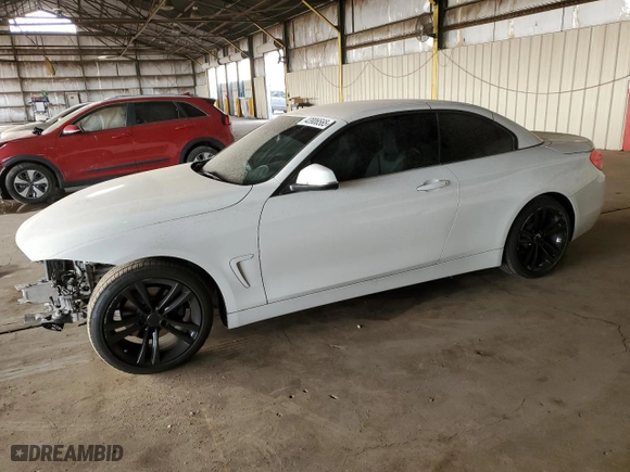 2016 BMW 4 Series 428i with VIN WBA3V7C59G5A25877, listed as a Copart auction lot 43906565 with 104,620 mi miles and Salvage Title. Bid and sale history available at carsss.com. Image 1.