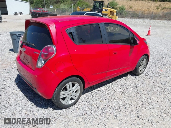 2015 Chevrolet Spark LT with VIN KL8CD6S92FC758728, listed as a IAAI auction lot 42113009 with 105,718 mi miles. Bid and sale history available at carsss.com. Image 4.