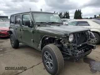 2022 Jeep Wrangler Unlimited Willys with VIN 1C4HJXDM4NW195983, listed as a Copart auction lot 48245114 with 21,920 mi miles and . Bid and sale history available at DreamBid. Image 4.