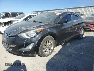2015 Hyundai Elantra SE with VIN 5NPDH4AE2FH606388, listed as a Copart auction lot 75295004 with 87,427 mi miles and Salvage title. Bid and sale history available at DreamBid. Image 1.