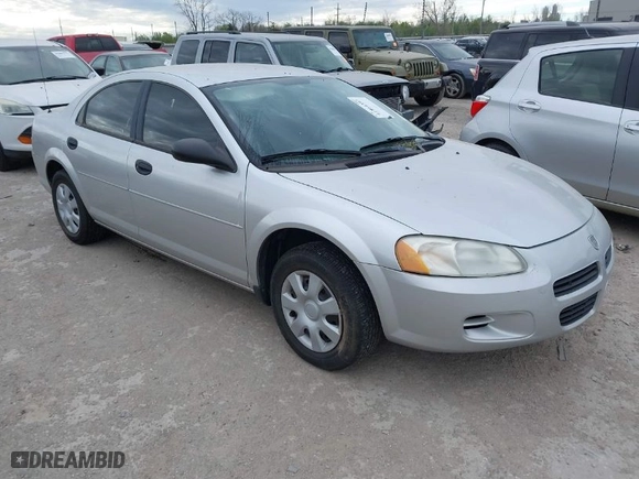 2003 Dodge Stratus SE with VIN 1B3EL36X73N602860, listed as a IAAI auction lot 41864393 with 67,134 mi miles. Bid and sale history available at carsss.com. Image 1.