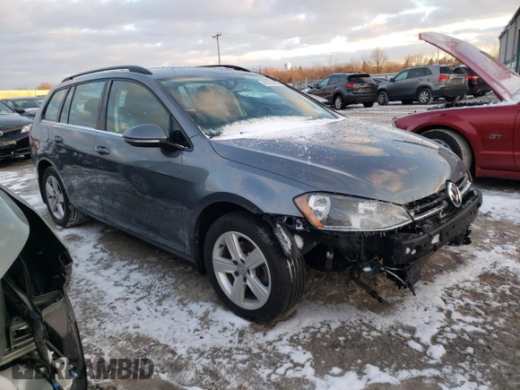 2015 Volkswagen Golf SportWagen TDI SE with VIN 3VWCA7AU4FM503974, listed as a Copart auction lot 80924033 with 95,297 mi miles. Bid and sale history available at carsss.com. Image 4.