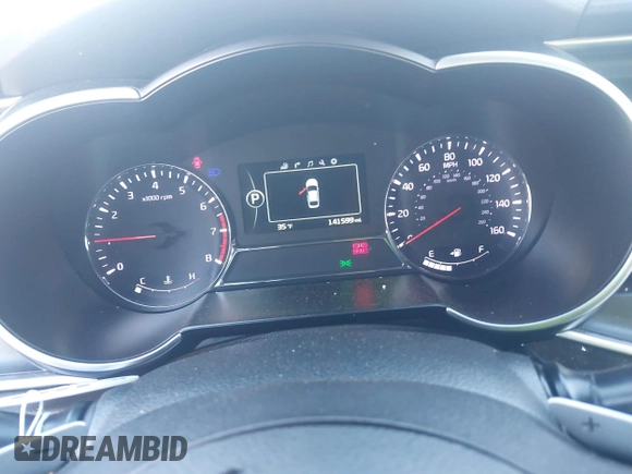 2015 Kia Optima SX Turbo with VIN 5XXGR4A66FG416821, listed as a IAAI auction lot 41465168 with 141,599 mi miles. Bid and sale history available at carsss.com. Image 7.