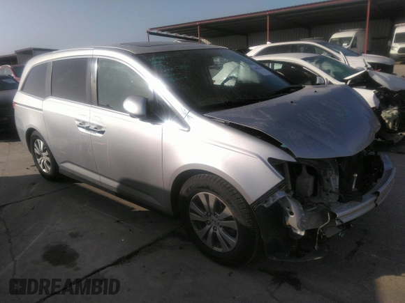 2014 Honda Odyssey EX-L with VIN 5FNRL5H65EB058750, listed as a IAAI auction lot 41853116 with 177,933 mi miles and . Bid and sale history available at carsss.com. Image 1.