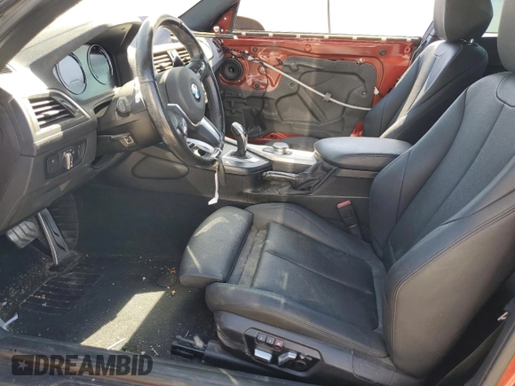 2018 BMW 2 Series 230i with VIN WBA2J1C57JVD09245, listed as a Copart auction lot 58095484 with 77,407 mi miles and Salvage Title. Bid and sale history available at carsss.com. Image 7.