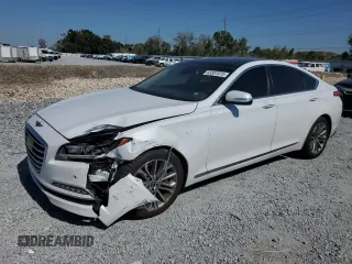 2017 Genesis G80 3.8L z VIN KMHGN4JEXHU177284, wystawiony jako Copart lot #53387075 z przebiegiem 66 437 mil mil oraz Szkody całkowita. Historia ofert i sprzedaży dostępna na DreamBid. Obrazek 1.