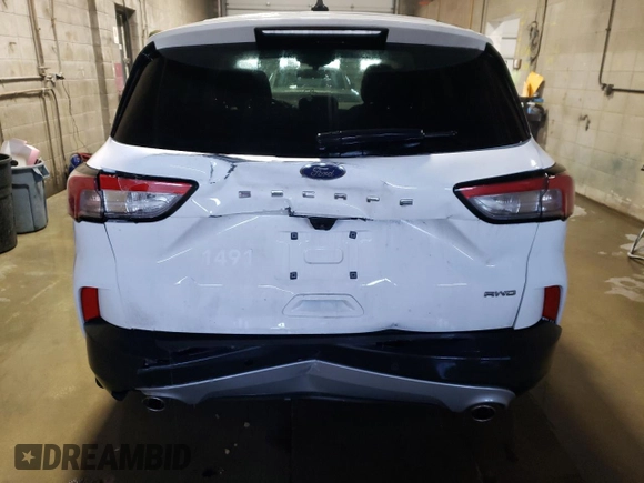2022 Ford Escape S with VIN 1FMCU9F68NUA00163, listed as a Copart auction lot 48423955 with 97,450 mi miles and Salvage title. Bid and sale history available at DreamBid. Image 6.