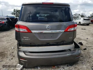 2015 Nissan Quest S with VIN JN8AE2KP3F9128253, listed as a Copart auction lot 63335574 with 81,780 mi miles and Salvage Title. Bid and sale history available at carsss.com. Image 6.