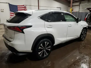 2021 Lexus NX with VIN JTJSARDZ0M2262613, listed as a Copart auction lot 43578935 with 45,182 mi miles and Salvage Title. Bid and sale history available at carsss.com. Image 3.