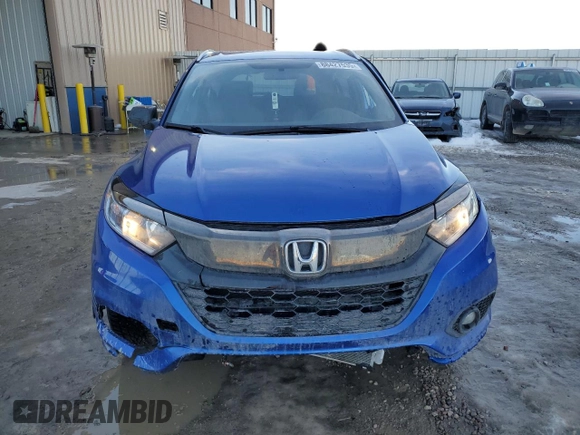 2022 Honda HR-V Sport with VIN 3CZRU6H15NM775064, listed as a Copart auction lot 88427535 with 37,959 mi miles and Salvage Title. Bid and sale history available at carsss.com. Image 5.