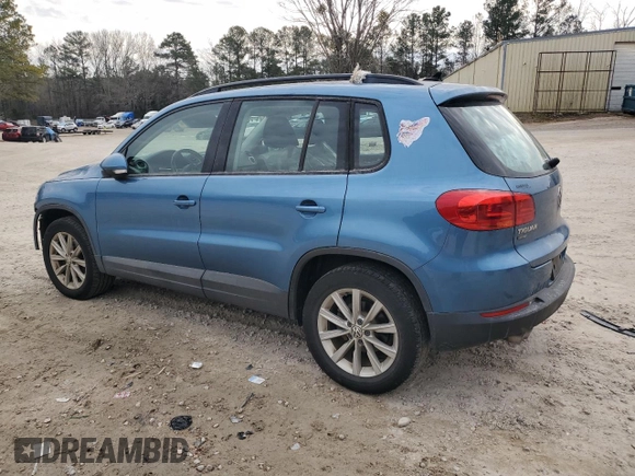 2017 Volkswagen Tiguan S with VIN WVGBV7AX2HK046312, listed as a Copart auction lot 42393295 with 94,814 mi miles and Salvage Title. Bid and sale history available at DreamBid. Image 2.