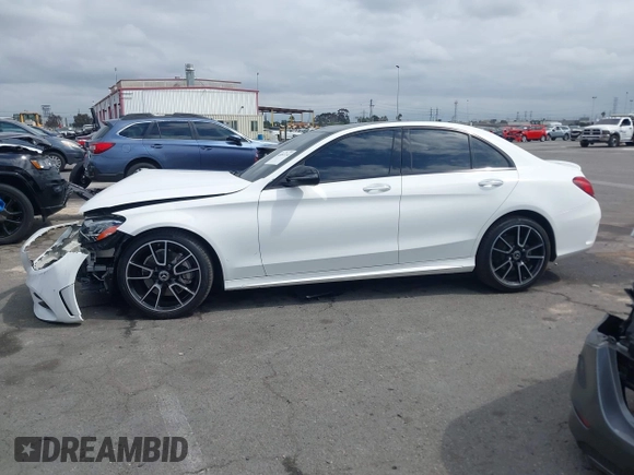 2021 Mercedes-Benz C 300 with VIN W1KWF8DB7MR609791, listed as a IAAI auction lot 42052734 with Not Provided miles and . Bid and sale history available at carsss.com. Image 14.