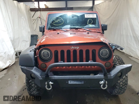 2014 Jeep Wrangler Sport with VIN 1C4AJWAG7EL197285, listed as a Copart auction lot 63451105 with 141,547 mi miles and Salvage title. Bid and sale history available at DreamBid. Image 5.