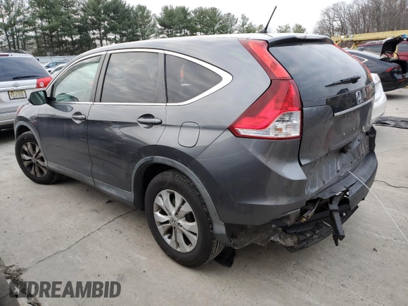 2013 Honda CR-V EX with VIN 2HKRM4H52DH641615, listed as a Copart auction lot 82585154 with 132,056 mi miles and Salvage Title. Bid and sale history available at DreamBid. Image 2.