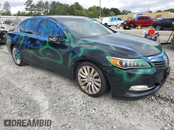 2014 Acura RLX with VIN JH4KC1F36EC002315, listed as a Copart auction lot 72633304 with 149,675 mi miles and Salvage Title. Bid and sale history available at carsss.com. Image 4.
