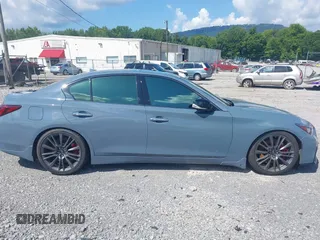 2022 Infiniti Q50 Red Sport 400 z VIN JN1FV7DP5NM370262, wystawiony jako IAAI lot #42727552 z przebiegiem 58 430 mil mil oraz . Historia ofert i sprzedaży dostępna na DreamBid. Obrazek 12.
