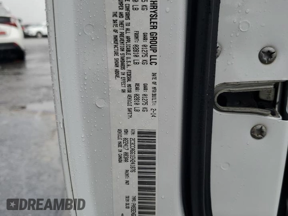 2014 Chrysler 300 S z VIN 2C3CCAGG1EH241876, wystawiony jako Copart lot #57965795 z przebiegiem 129 612 mil mil oraz Szkoda całkowita • Salvage title. Historia ofert i sprzedaży dostępna na DreamBid. Obrazek 13.