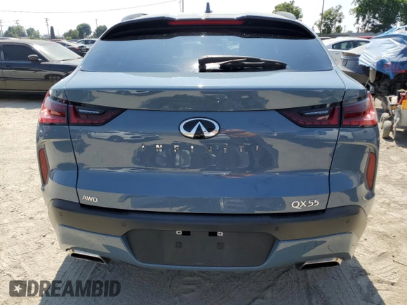 2023 Infiniti QX55 Essential z VIN 3PCAJ5KRXPF119244, wystawiony jako Copart lot #60610425 z przebiegiem 12 809 mil mil oraz Szkoda całkowita • Salvage title. Historia ofert i sprzedaży dostępna na DreamBid. Obrazek 6.