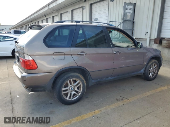 2005 BMW X5 3.0i with VIN 5UXFA13575LY08595, listed as a Copart auction lot 74035304 with 241,589 mi miles and Clean Title. Bid and sale history available at carsss.com. Image 3.