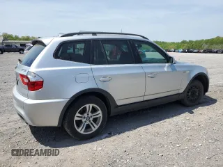 2006 BMW X3 3.0i with VIN WBXPA934X6WG81214, listed as a Copart auction lot 53454085 with 110,599 mi miles and Salvage Title. Bid and sale history available at DreamBid. Image 3.