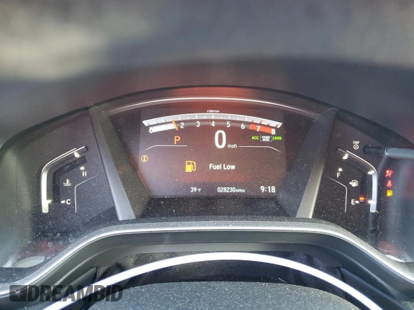 2020 Honda CR-V EX with VIN 7FARW2H55LE016206, listed as a Copart auction lot 50127225 with 28,230 mi miles and Salvage Title. Bid and sale history available at carsss.com. Image 9.