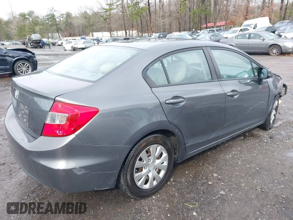 2012 Honda Civic LX с VIN 2HGFB2F56CH306463, выставлен на аукционе IAAI как лот 41764569 с пробегом 134 104 миль миль и . История ставок и продаж доступна на DreamBid. Изображение 4.