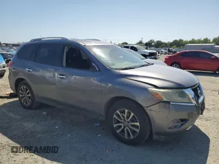 2016 Nissan Pathfinder Platinum with VIN 5N1AR2MM7GC650645, listed as a Copart auction lot 55783425 with 152,320 mi miles and Salvage title. Bid and sale history available at DreamBid. Image 4.