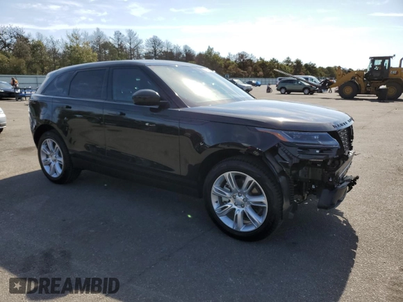 2025 Land Rover Range Rover Velar S with VIN SALYJ2EX2SA801486, listed as a Copart auction lot 74294304 with 55 mi miles and Salvage title. Bid and sale history available at DreamBid. Image 4.