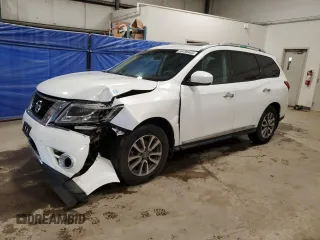 2013 Nissan Pathfinder SV with VIN 5N1AR2MM2DC688912, listed as a Copart auction lot 56496465 with 26,592 mi miles and Salvage title. Bid and sale history available at DreamBid. Image 1.