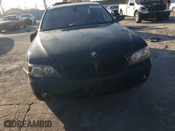 2006 BMW 7 Series 750i with VIN WBAHL83516DT01293, listed as a Copart auction lot 49506035 with Not provided miles and Salvage title. Bid and sale history available at DreamBid. Image 10.