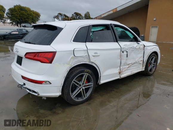 2018 Audi SQ5 Premium Plus with VIN WA1A4AFY9J2174211, listed as a Copart auction lot 44818213 with 48,868 mi miles. Bid and sale history available at carsss.com. Image 3.