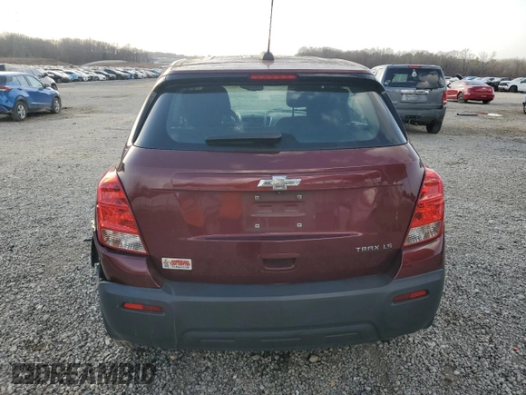 2016 Chevrolet Trax LS with VIN 3GNCJKSB3GL227918, listed as a Copart auction lot 43520045 with 113,344 mi miles and Salvage Title. Bid and sale history available at carsss.com. Image 6.