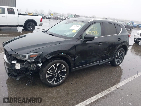 2023 Mazda CX-5 2.5 S Premium Package with VIN JM3KFBDM6P0235133, listed as a IAAI auction lot 41457826 with 7,860 mi miles. Bid and sale history available at carsss.com. Image 2.