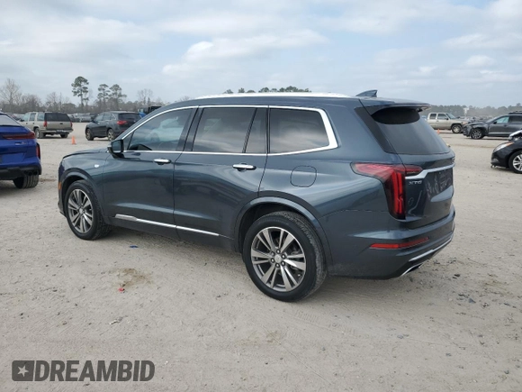 2021 Cadillac XT6 Premium Luxury with VIN 1GYKPCRS4MZ147444, listed as a Copart auction lot 44636035 with 38,160 mi miles and Salvage Title. Bid and sale history available at DreamBid. Image 2.