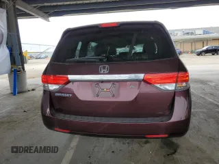 2014 Honda Odyssey EX-L with VIN 5FNRL5H66EB062435, listed as a Copart auction lot 53743445 with 103,849 mi miles and Salvage Title. Bid and sale history available at DreamBid. Image 6.